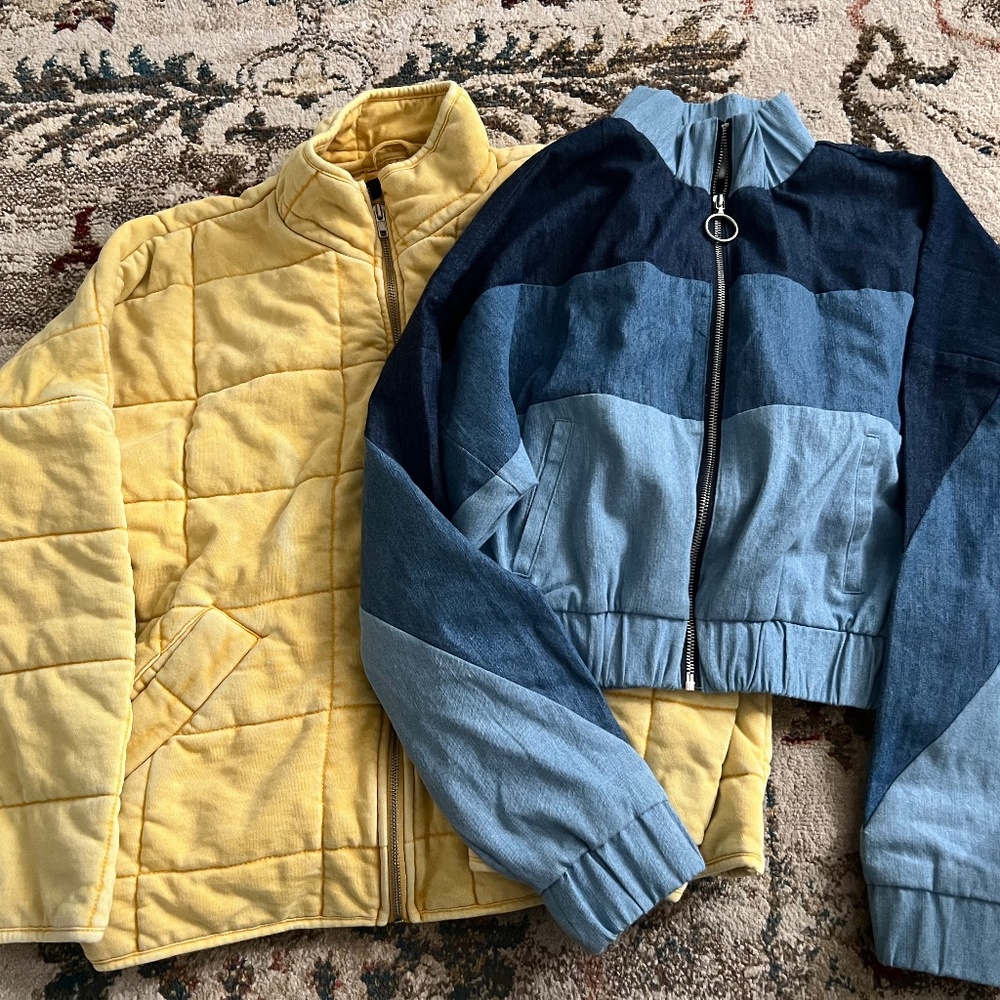 Super Cute Forever21 Jackets NEW quilted and denim